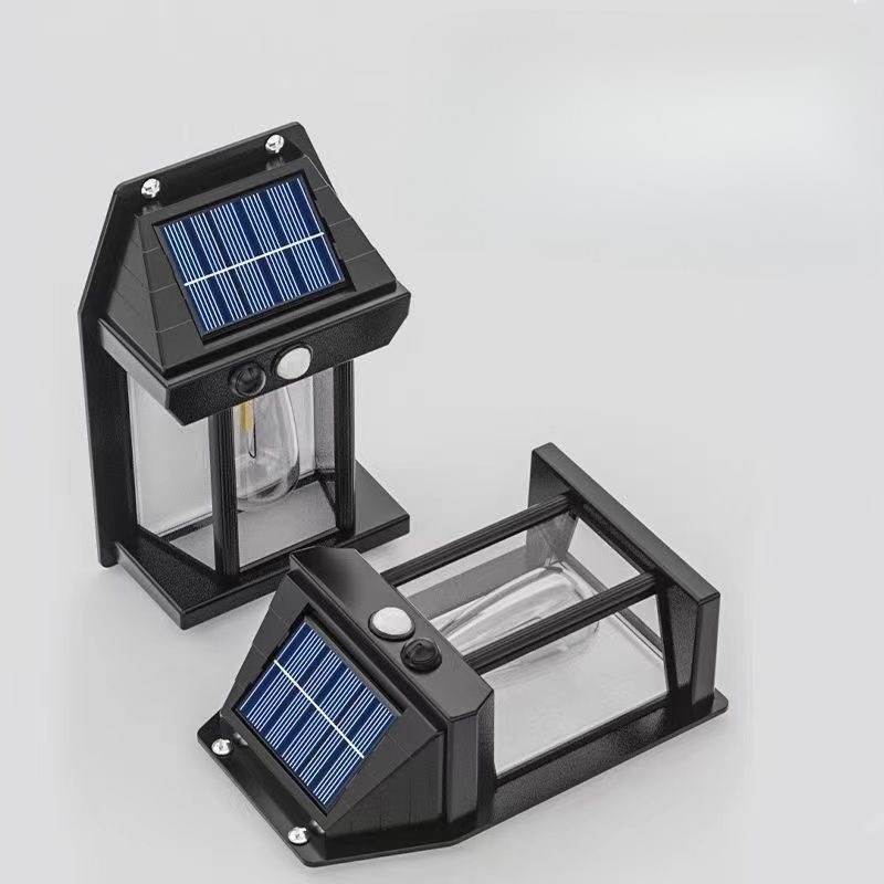 Home Security Yard Sensors - Lámpara Solar de Pared para Exteriores,