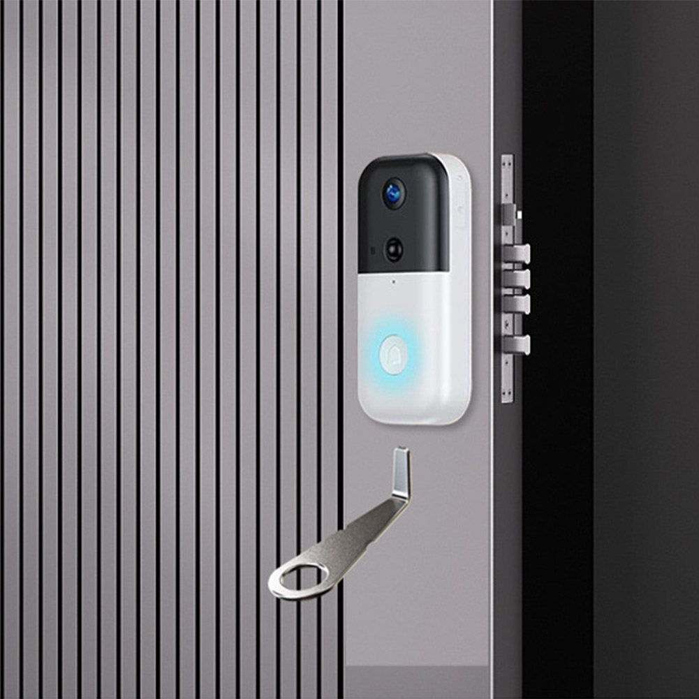 Home Security Tech - Llave plateada para timbre de video