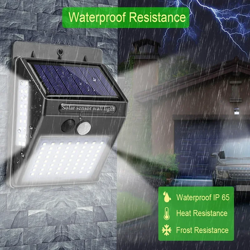 Home Security Yard Sensors - Lámpara Solar de Pared con Sensor