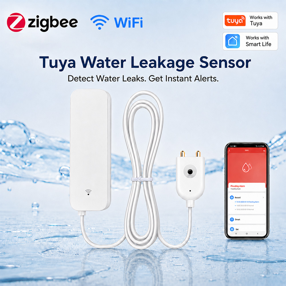 Home Security App - Sensor de Fugas de Agua ZigBee