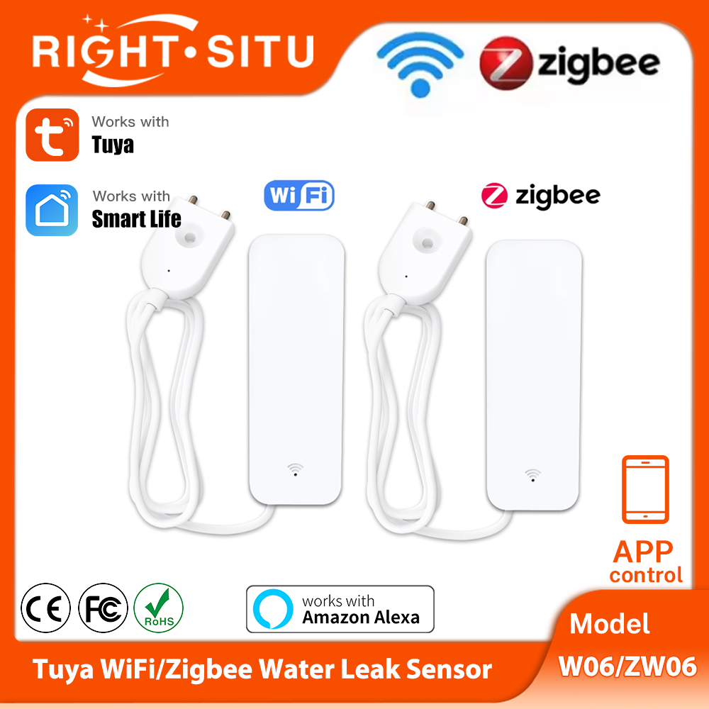 Home Security Devices - Tuya WiFi Zigbee Sensor de agua