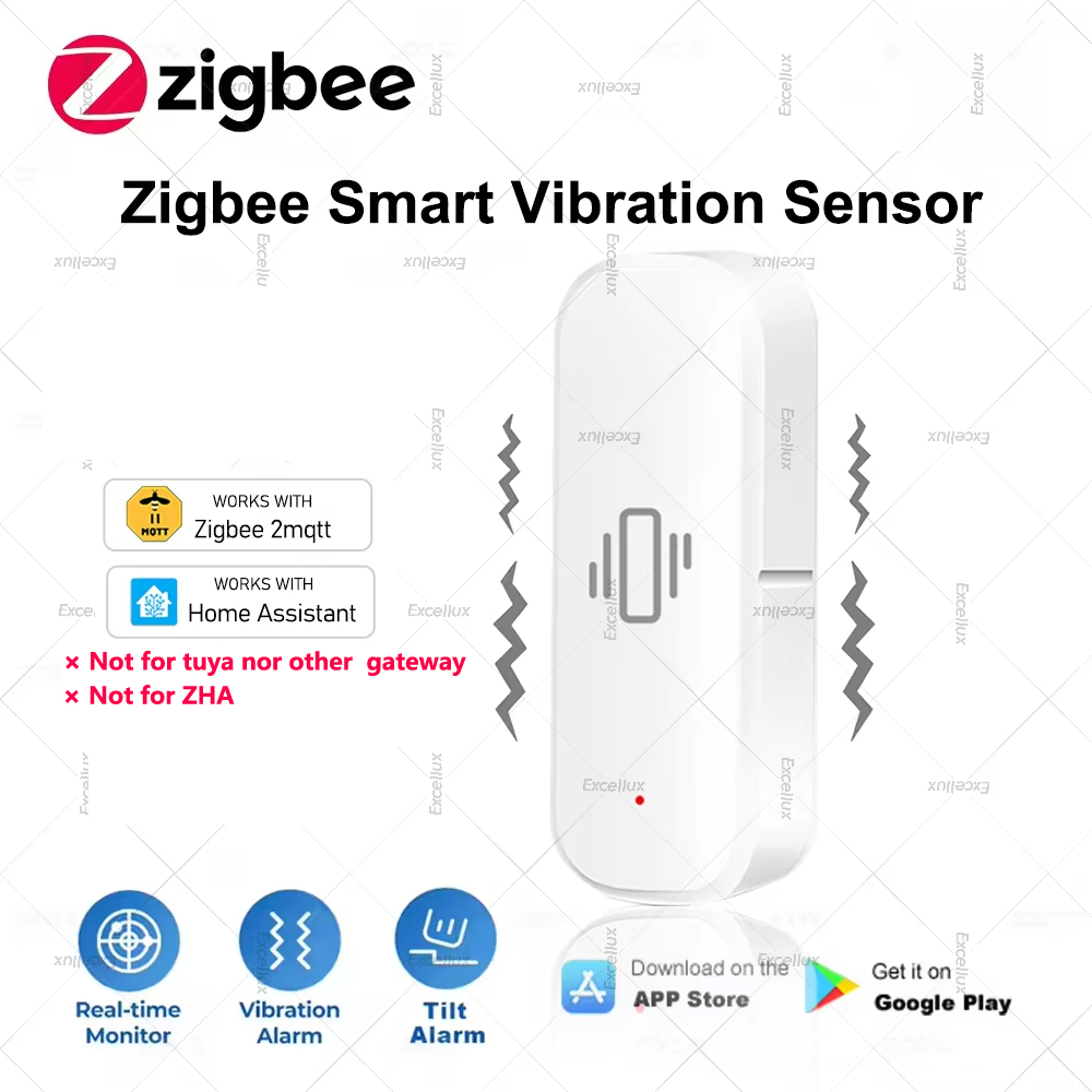 Home Security And Monitoring - Sensor de vibración inteligente Zigbee, protección