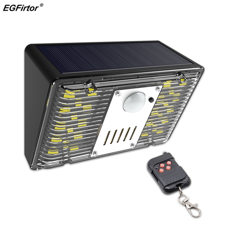Home Security Yard Sensors - EGFirtor-Lámpara de alarma de luz Solar,