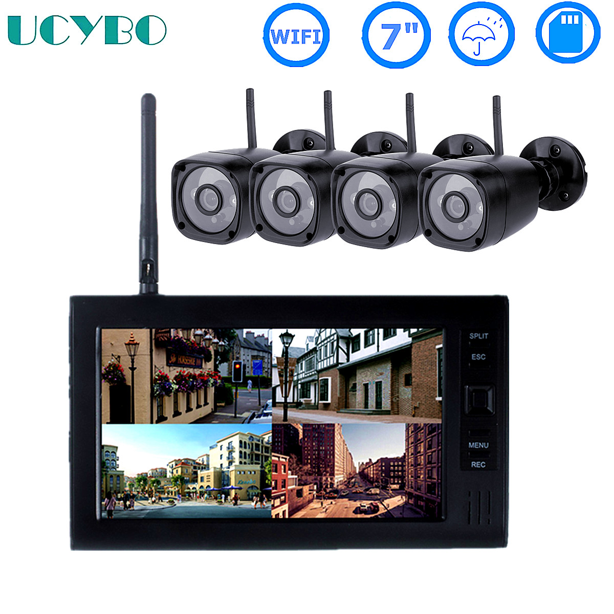 Home Security Systems With Cameras - Sistema de seguridad cctv lcd de