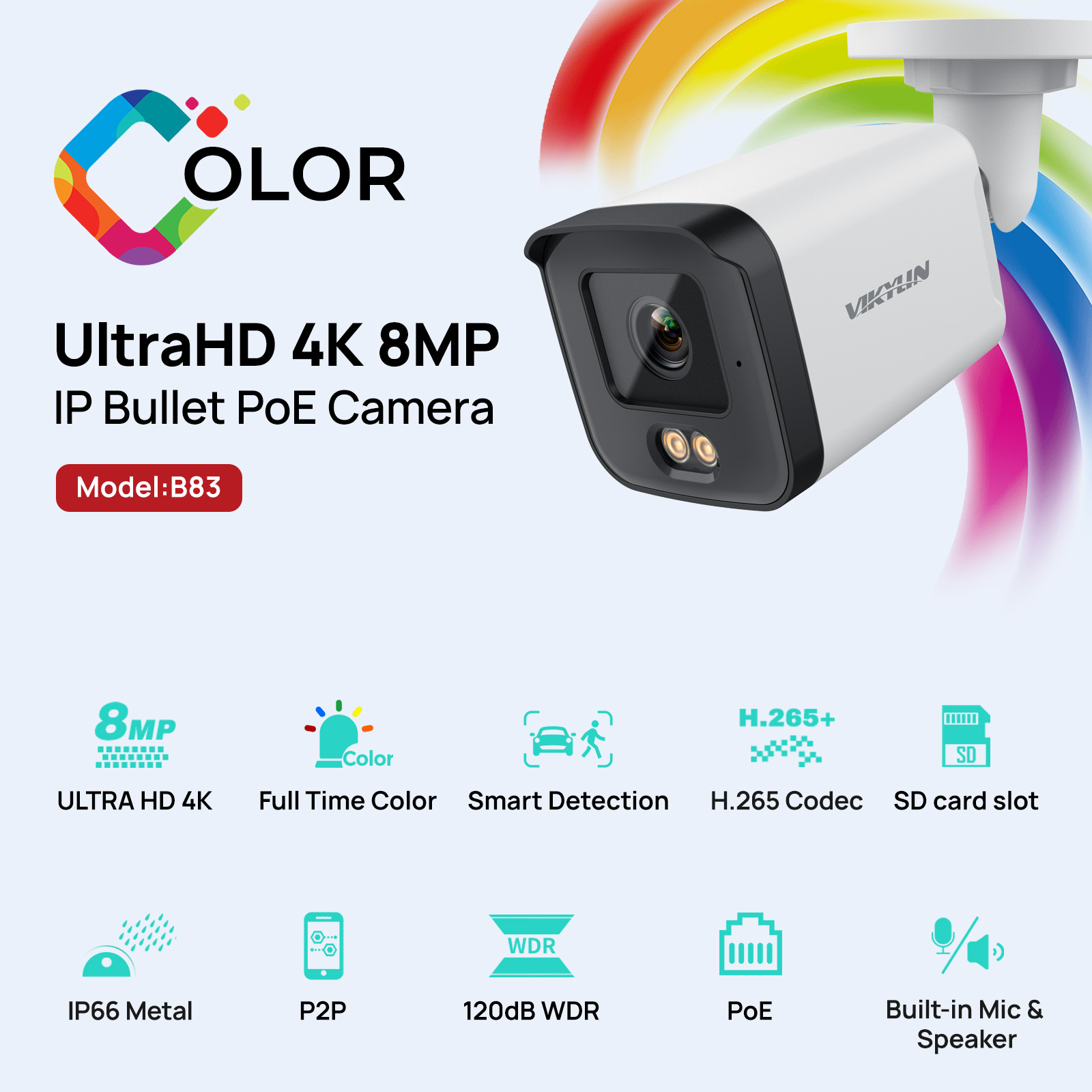 Home Security Images - Cámara de Seguridad IP VIKYLIN Full