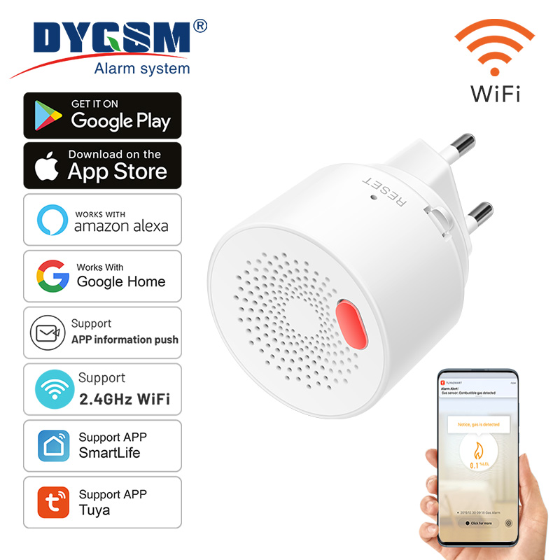 Home Security Devices - Tuya-Sensor de Gas Natural para el
