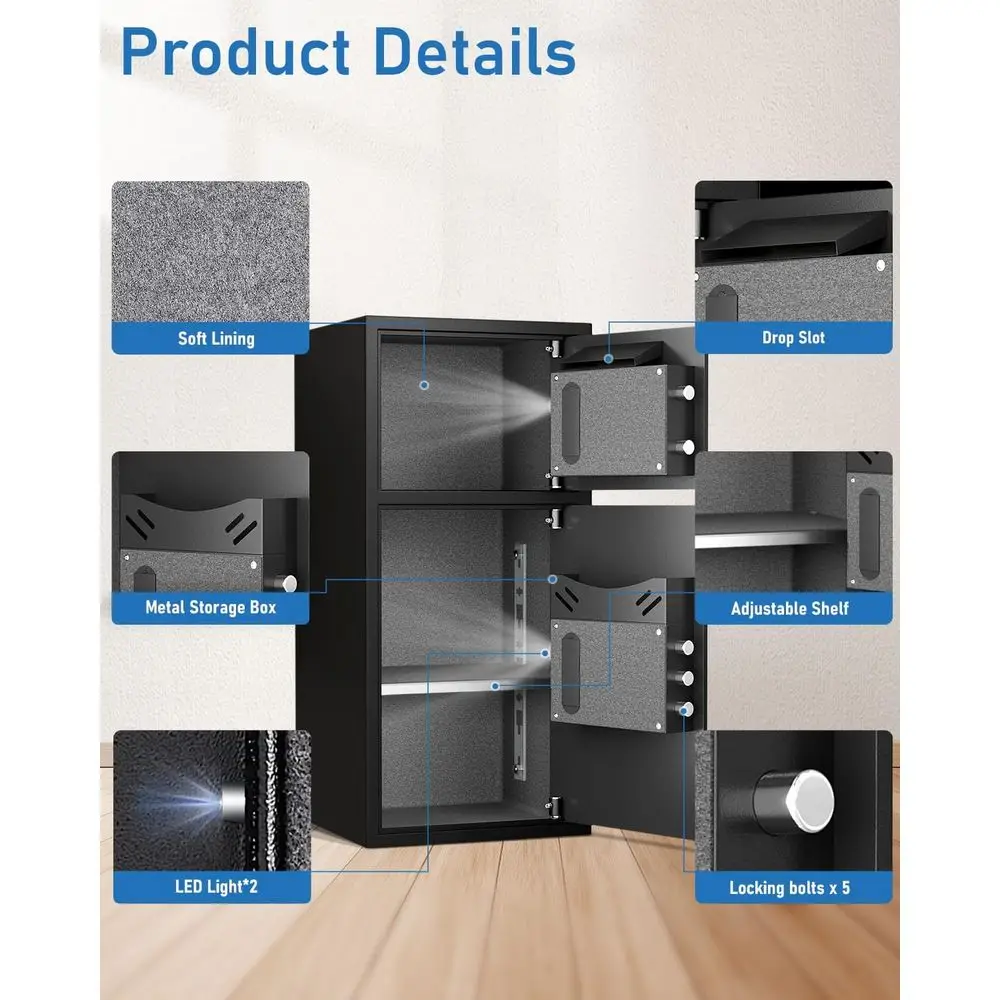 Caja Fuerte Digital Extra Gran - Home Security Keypad reseña y precio