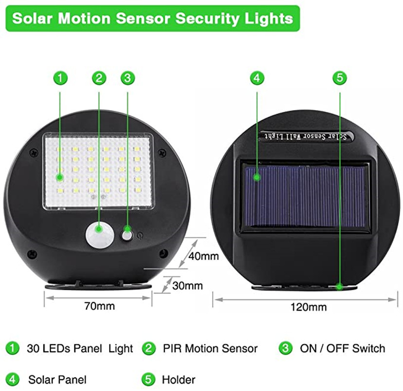 Luz de pared con Sensor de mov - Home Security Yard Sensors reseña y precio
