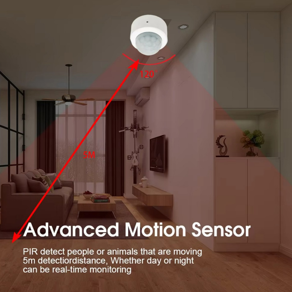 Sensor de Movimiento PIR Zigbe - Home Security Devices reseña y precio