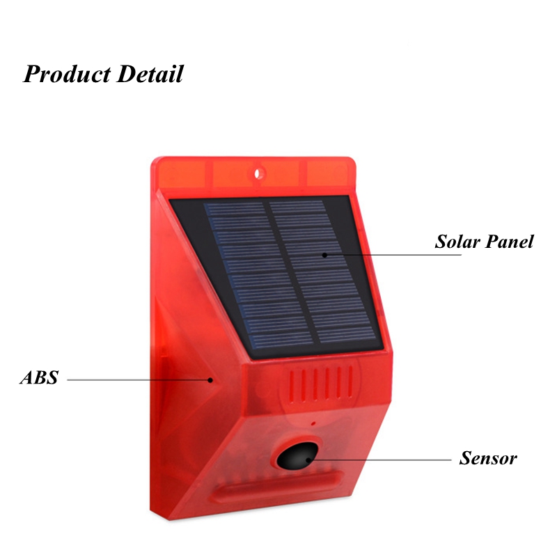Lámpara de alarma Solar con Co - Home Security Yard Sensors reseña y precio