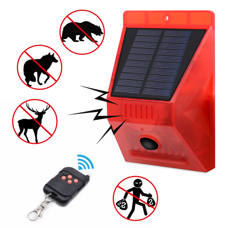 Lámpara de alarma Solar con Co - Home Security Yard Sensors reseña y precio