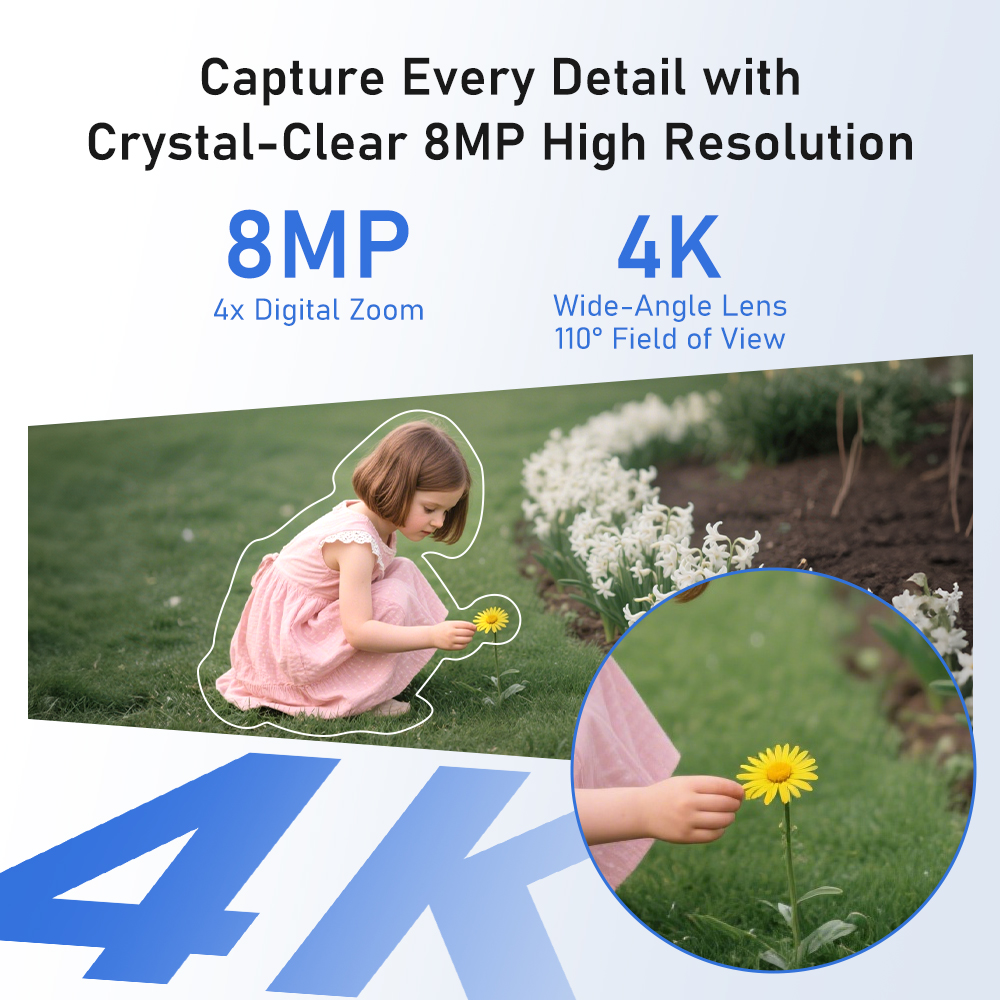 Sistema de Cámara Solar 4K de  - Home Security Systems With Cameras reseña y precio