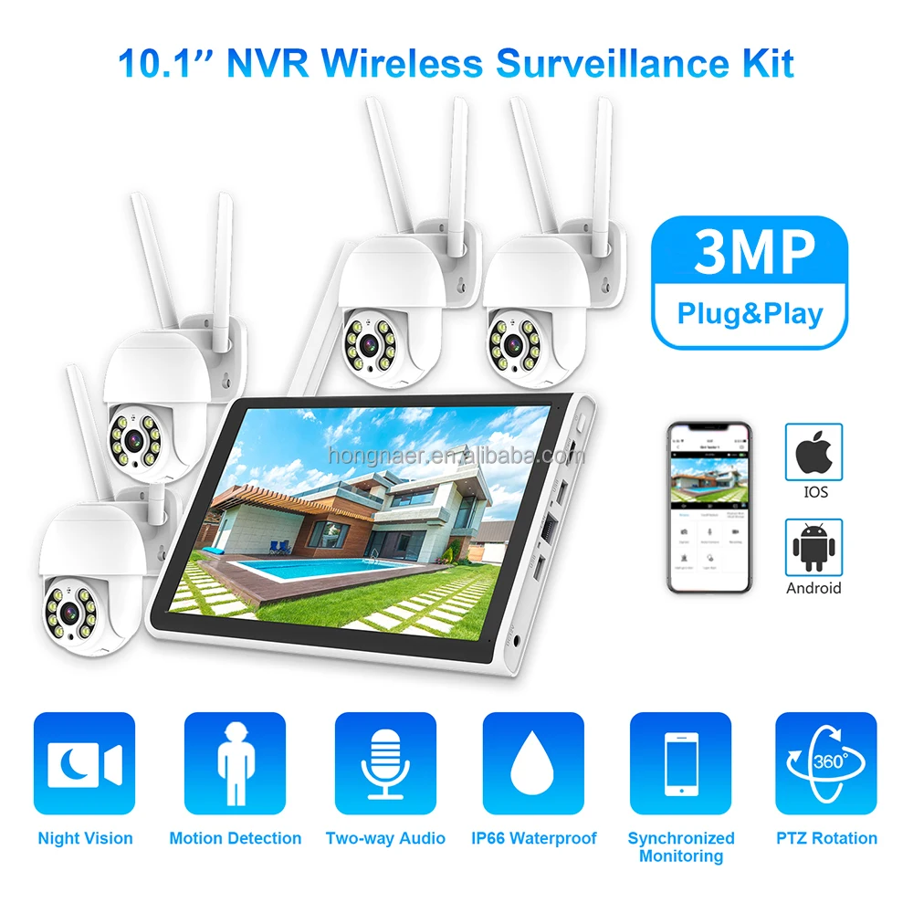 Kit de CCTV Hongnaer 2026, 3MP - Home Security Systems With Cameras reseña y precio
