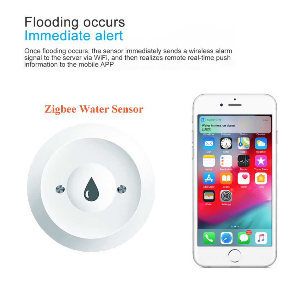 Sensor de fugas de agua Tuya,  - Home Security App reseña y precio