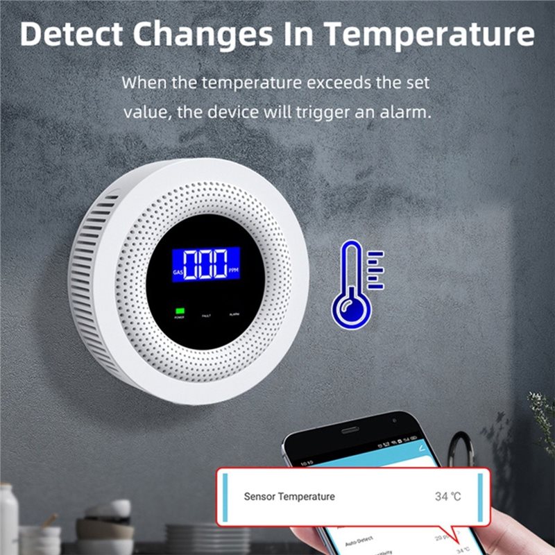 Sensor de Fuga de Gas Wifi B03 - Home Security Kitchener reseña y precio