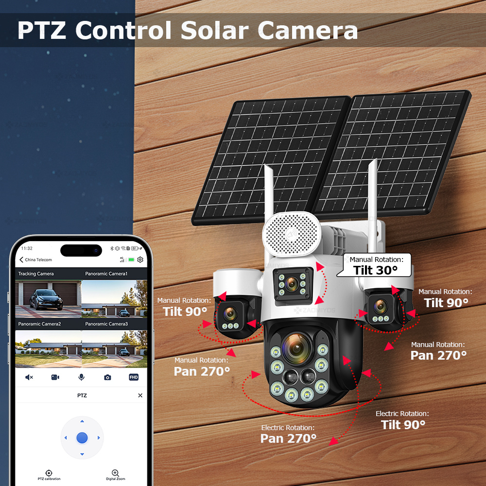 Cámara Exterior de 4 Lentes co - Home Security Upgrades reseña y precio