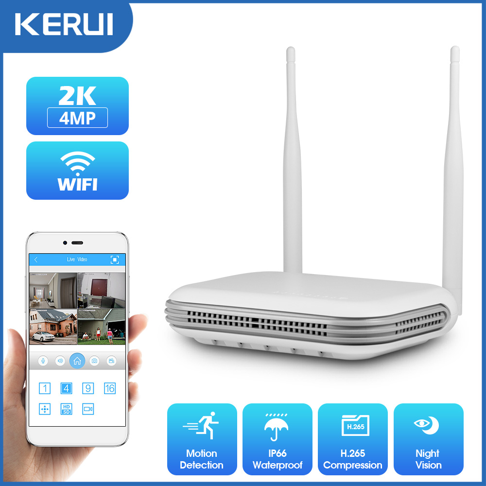 KERUI 2K 3K 4MP 8CH NVR WIFI O - Home Security And Monitoring reseña y precio