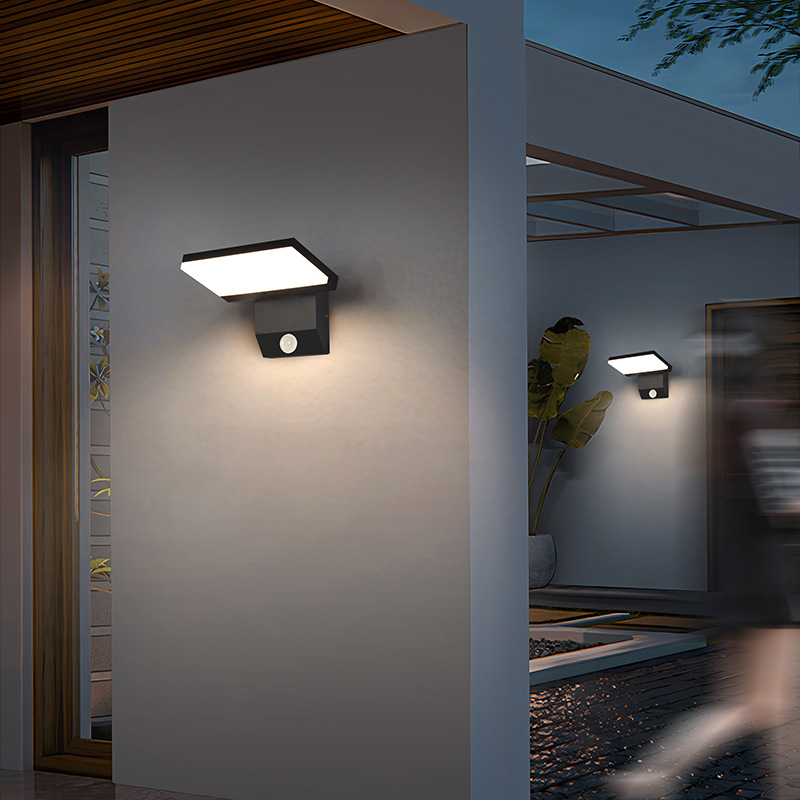Luz de pared exterior con sens - Home Security Yard Sensors reseña y precio