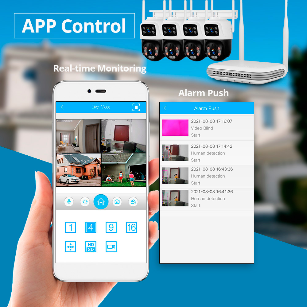 KERUI Impermeable 6MP HD Inalá - Home Security Systems With Cameras reseña y precio
