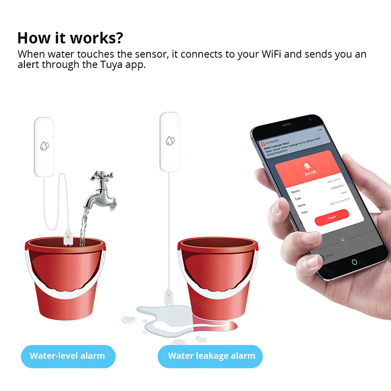Sensor de Alarma de Fugas de A - Home Security And Monitoring reseña y precio