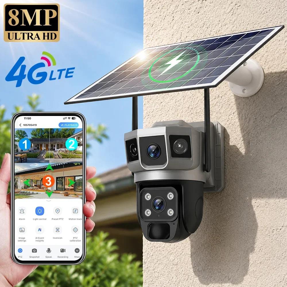 Cámara V380 4K con 3 Pantallas - Home Security Upgrades reseña y precio