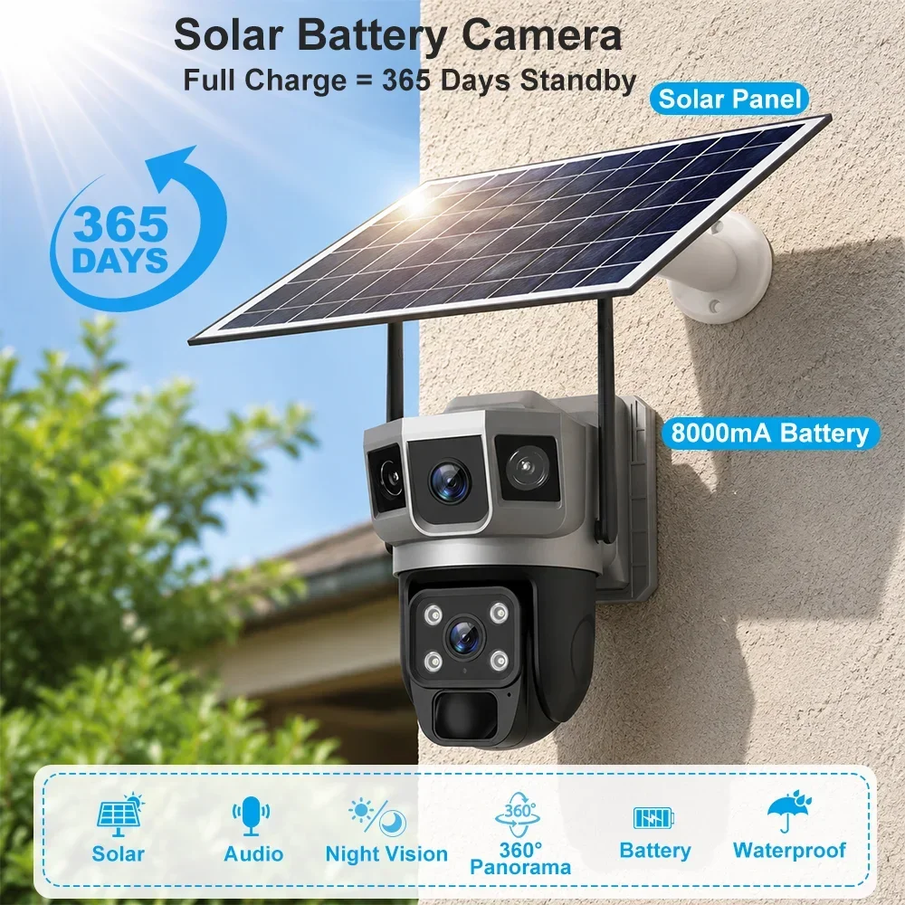 Cámara V380 4K con 3 Pantallas - Home Security Upgrades reseña y precio