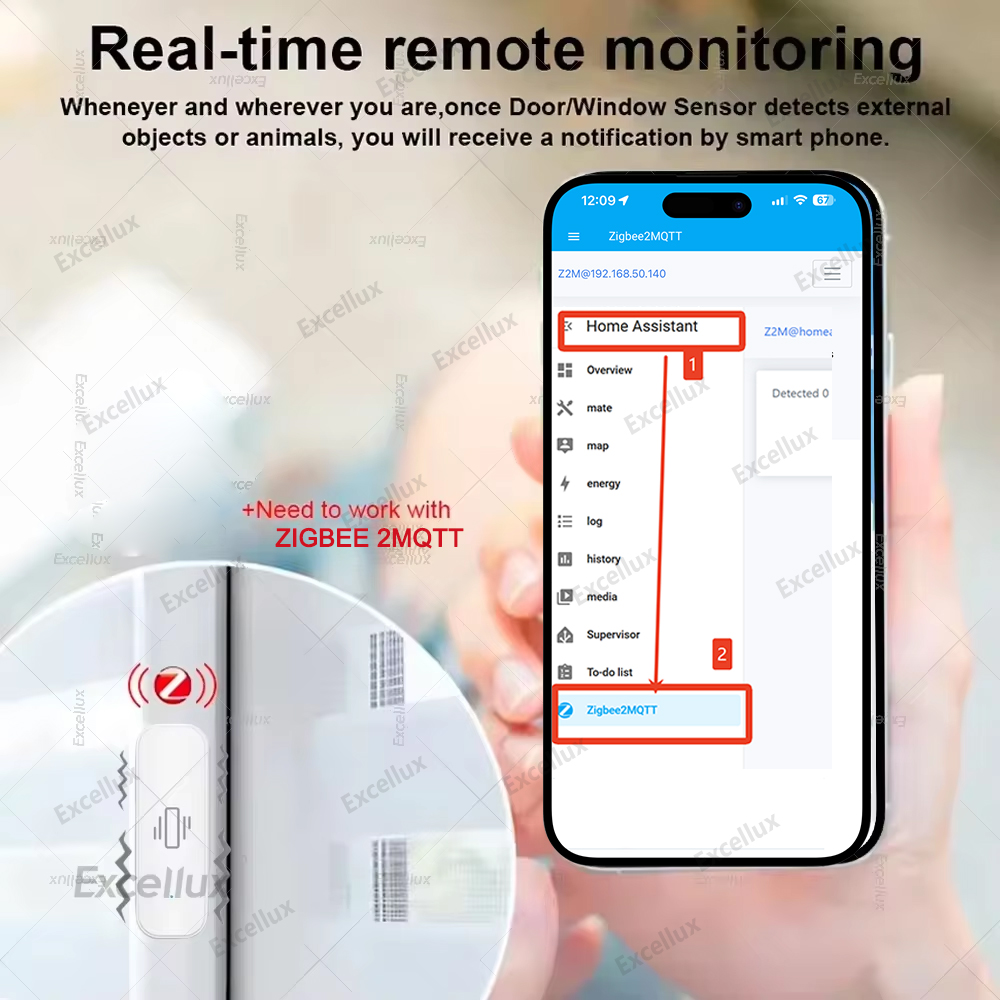 Sensor de vibración inteligent - Home Security And Monitoring reseña y precio