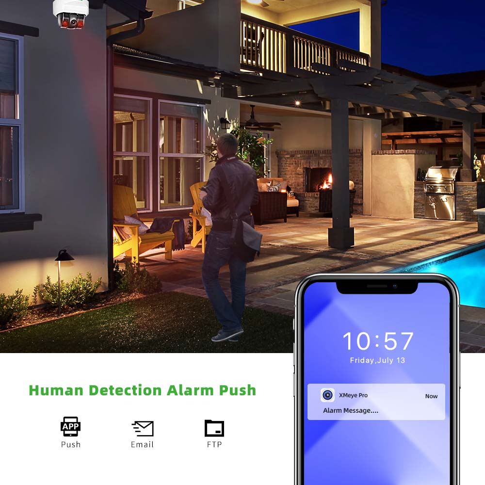 Cámara IP POE C GC PB 4MP, Mic - Home Security Upgrades reseña y precio