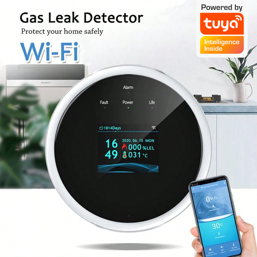 Sensor de alarma de gas WiFi 2 - Home Security Upgrades reseña y precio