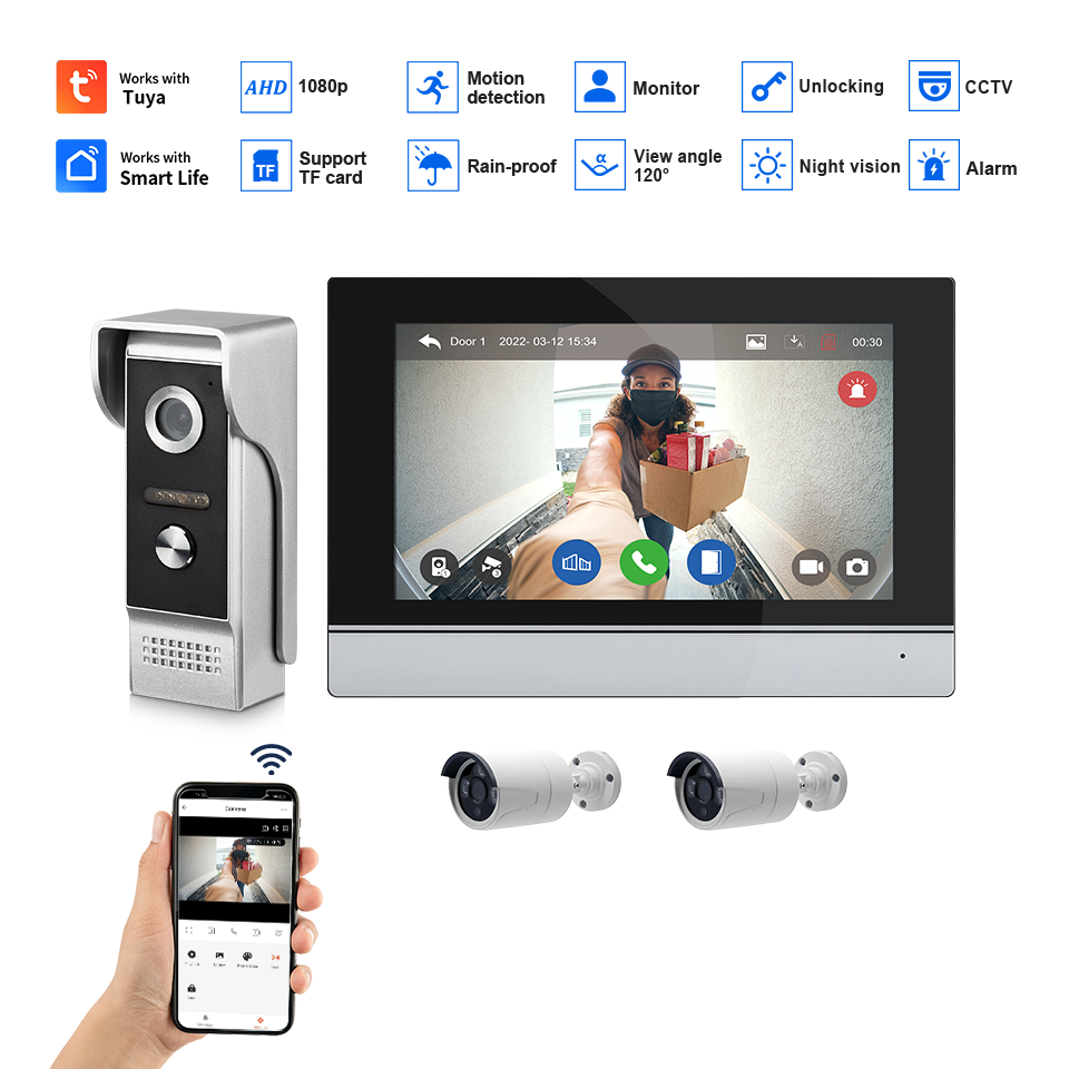 Pantalla IPS de 7 pulgadas, 2M - Home Security Tech reseña y precio