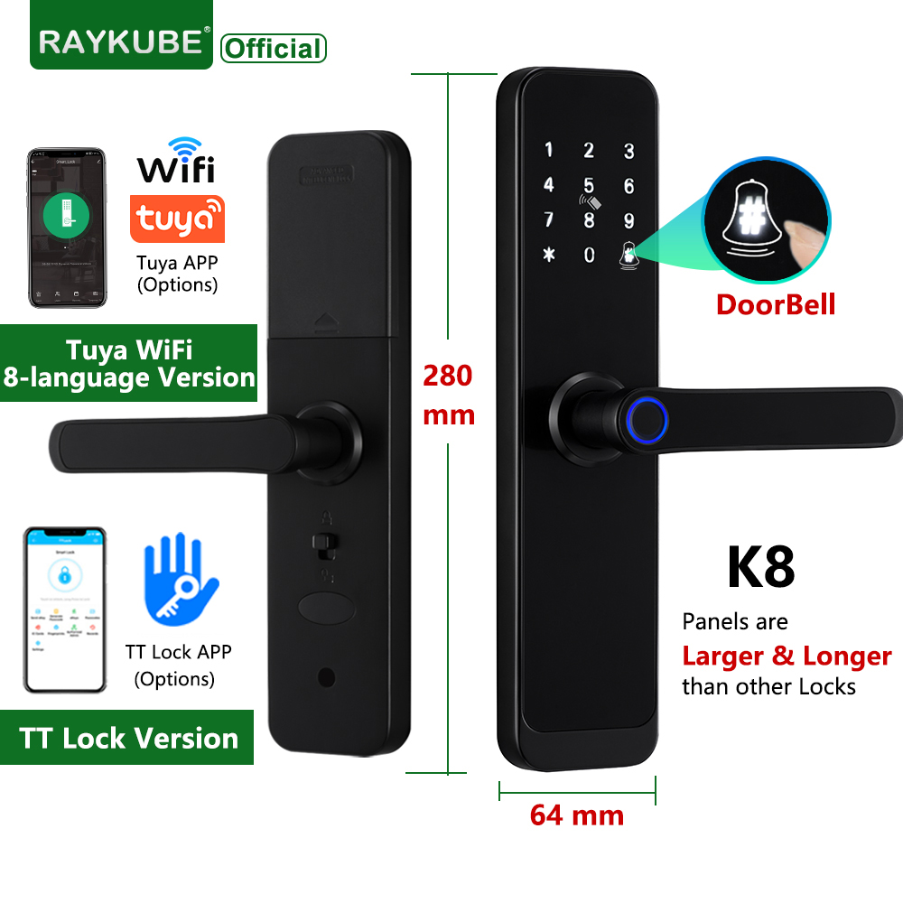 RAYKUBE K8 cerradura de puerta - Home Security Keypad reseña y precio