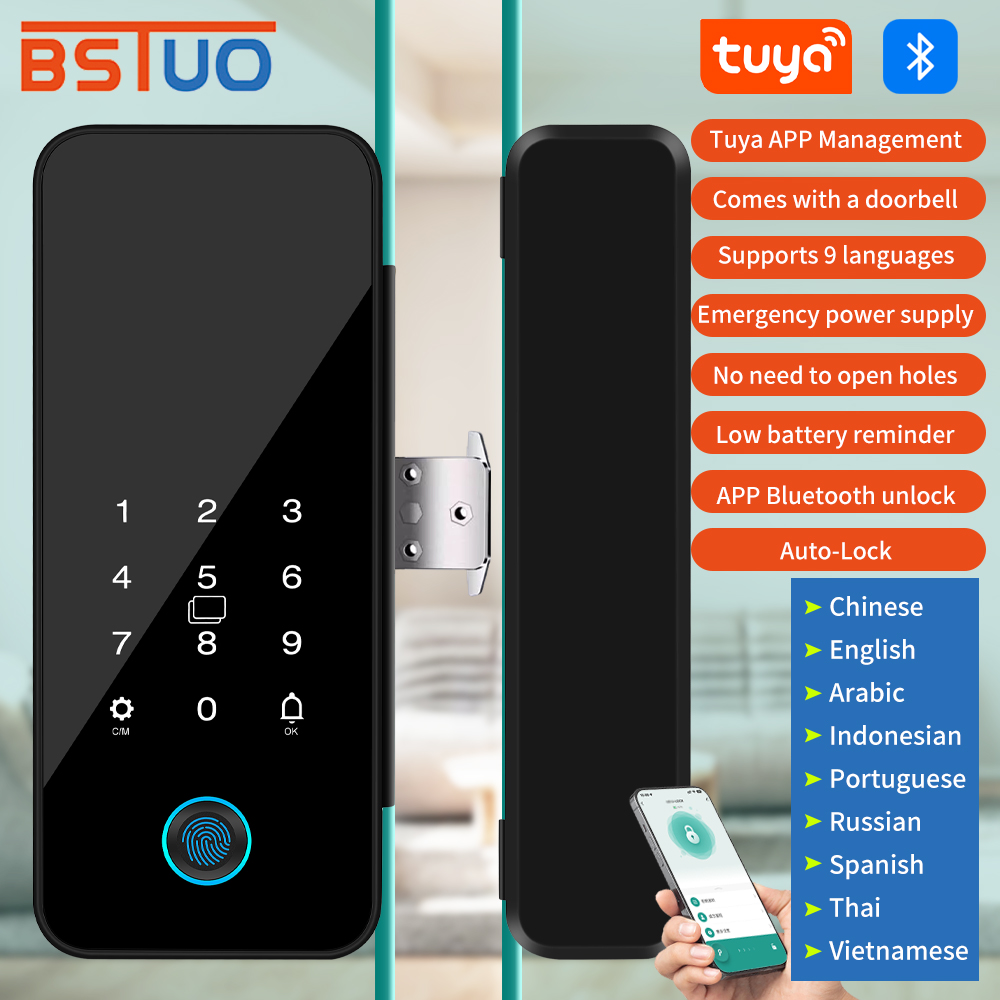 Cerradura de puerta de vidrio  - Home Security Keypad reseña y precio