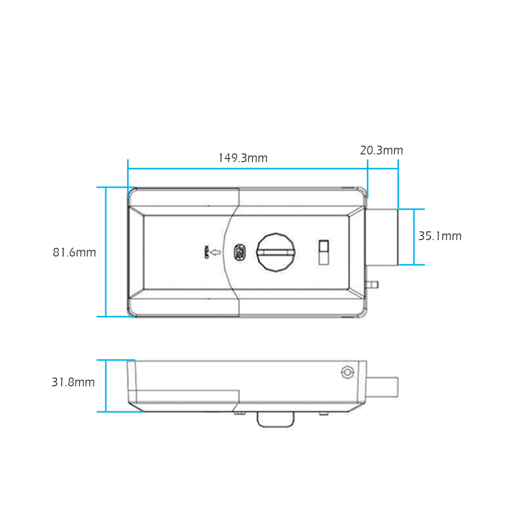 Cerraduras de llanta de puerta - Home Security Keypad reseña y precio
