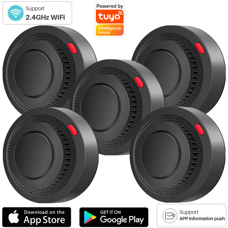 Detector de humo WiFi de 2,4G, - Home Security Kitchener reseña y precio