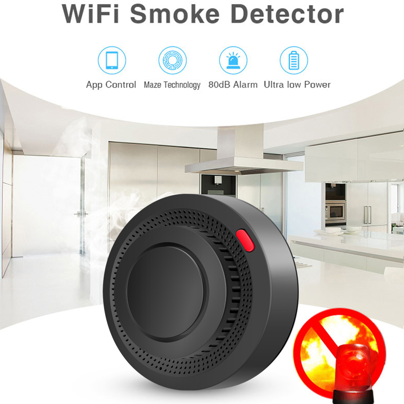 Detector de humo WiFi de 2,4G, - Home Security Kitchener reseña y precio